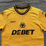 2024/25 Wolves Home Yellow Fans Soccer jersey