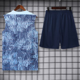 2024/25 PSG Blue Training Shorts Suit
