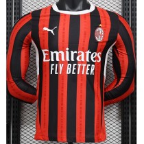 [PLAYER] 2024/25 ACM Home Red Player Long Sleeve Soccer jersey