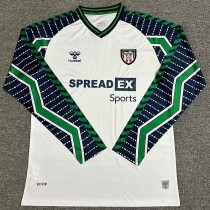 2024/25 Sunderland Away White Fans Long Sleeve Soccer jersey