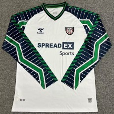 2024/25 Sunderland Away White Fans Long Sleeve Soccer jersey