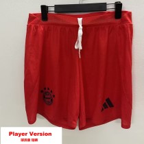 [PLAYER] 2024/25 Bayern Home Red Player Soccer Shorts