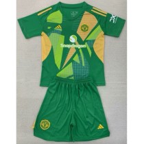 2024/25 Man Utd GKG Green Fans Kids Soccer jersey