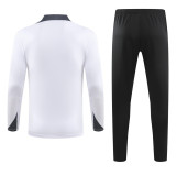 2024 White Kids Half Pull Tracksuit