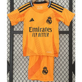 2024/25 R MAD Away Orange Fans Kids Soccer jersey