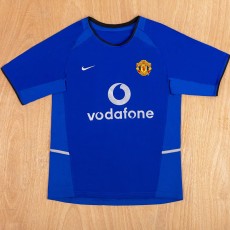 2002/03 Man Utd Away Blue Retro Soccer jersey