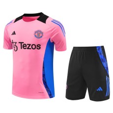 2024/25 Man Utd Pink Training Shorts Suit