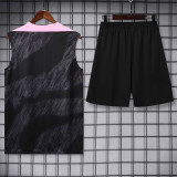 2024/25 PSG Black Training Shorts Suit