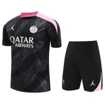 2024/25 PSG Black Training Shorts Suit