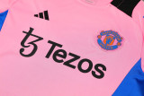 2024/25 Man Utd Pink Training Shorts Suit