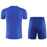 2024 Blue Training Shorts Suit