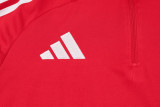 2024 Red Half Pull Tracksuit
