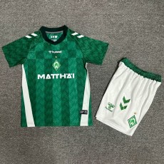 2024/25 SV Werder Bremen Home Green Fans Kids Soccer jersey