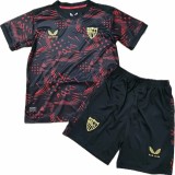 2024/25 Sevilla 3RD Crimson Fans Kids Soccer jersey