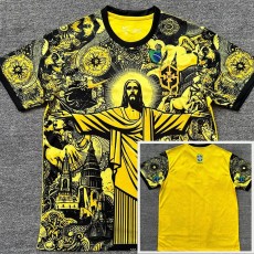 2024 Brazil Special Edition Yellow Fans Soccer jersey