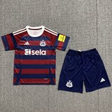 2024/25 Newcastle Away Crimson Fans Kids Soccer jersey