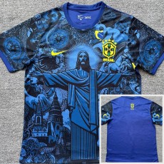 2024 Brazil Special Edition Blue Fans Soccer jersey