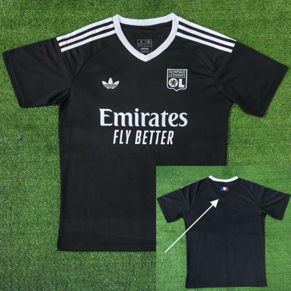 2024/25 Lyon GKB Black Fans Soccer jersey