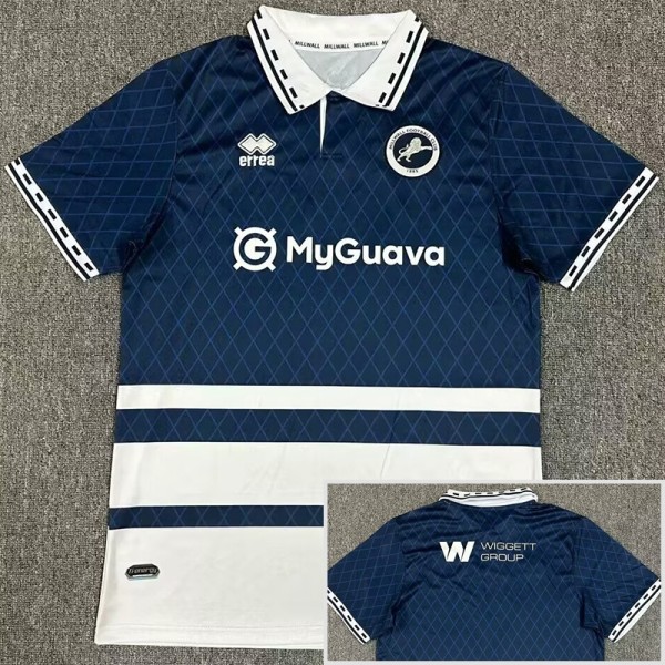 2024/25 Millwall Home Dark Blue Fans Soccer jersey