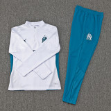 2024/25 Marseille White Half Pull Tracksuit