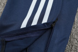 2024 Dark Blue Half Pull Tracksuit