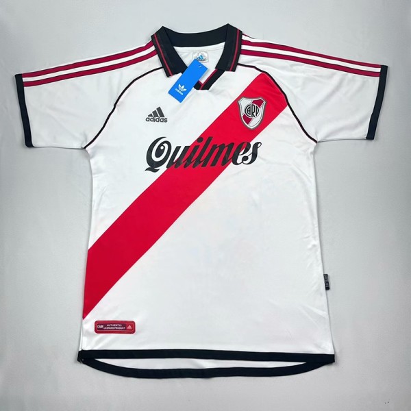 2000/01 River Plate Home White Retro Soccer jersey