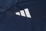 2024 Dark Blue Half Pull Tracksuit