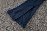 2024 Blue Kids Half Pull Tracksuit