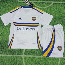 2024/25 Boca Juniors Away White Fans Kids Soccer jersey