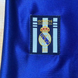 1998/99 R MAD Away Blue Retro Long Sleeve Soccer jersey