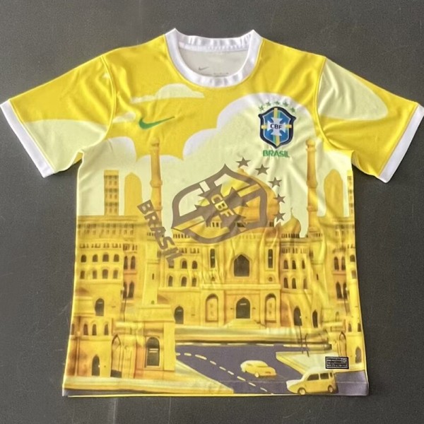 2024 Brazil Special Edition Yellow Fans Soccer jersey
