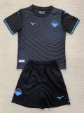 2024/25 Lazio 3RD Black Fans Kids Soccer jersey
