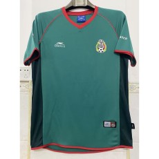 2002 Mexico Home Green Retro Soccer jersey