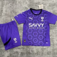 2024/25 Al Hilal FC 3RD Purple Fans Kids Soccer jersey