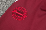 2024/25 Bayern Crimson Kids Half Pull Tracksuit