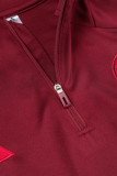 2024/25 Bayern Crimson Kids Half Pull Tracksuit