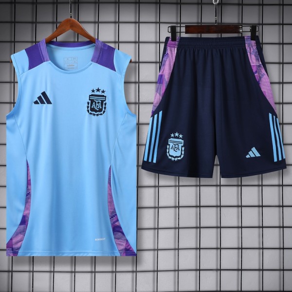 2024 Argentina Blue Training Shorts Suit