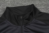 2024 Black Kids Half Pull Tracksuit