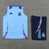 2024 Argentina Blue Training Shorts Suit