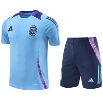 2024 Argentina Blue Training Shorts Suit