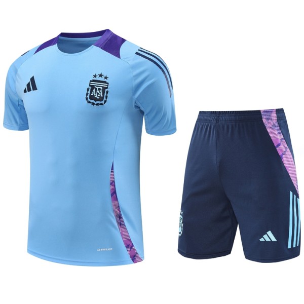 2024 Argentina Blue Training Shorts Suit