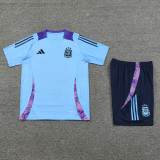 2024 Argentina Blue Training Shorts Suit