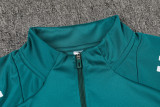 2024 Green Kids Half Pull Tracksuit