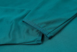 2024 Green Kids Half Pull Tracksuit