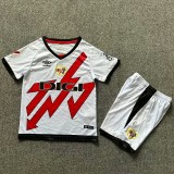 2024/25 Rayo Vallecano Home White Fans Kids Soccer jersey