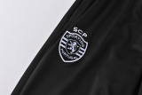 2024/25 Sporting CP Black Half Pull Tracksuit