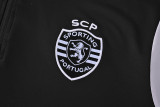 2024/25 Sporting CP Black Half Pull Tracksuit