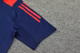 2024 Dark Blue Training Shorts Suit