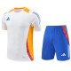 2024 White Training Shorts Suit