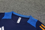 2024 Dark Blue Training Shorts Suit